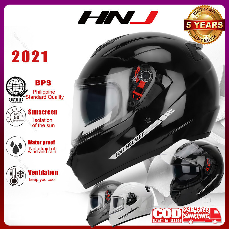 𝟮𝟰𝗛 𝗦𝗛𝗜𝗣 HNJ helmet full face 2021 for motorcycle Dual Visor classic  helmets men Women Motor