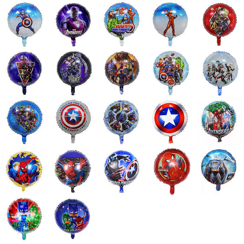 New Marvel Superman Series Aluminum Film Ball Captain America/Spiderman ...