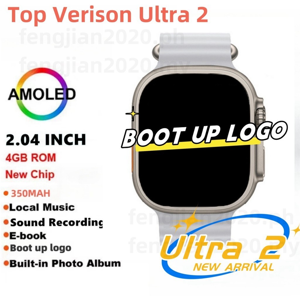 2024 New 4GB Top Verison Ultra AMOLED Smart Watch Men Women Smartwatch  4GB ROM Photo Album Sport Watch for For Android Ios