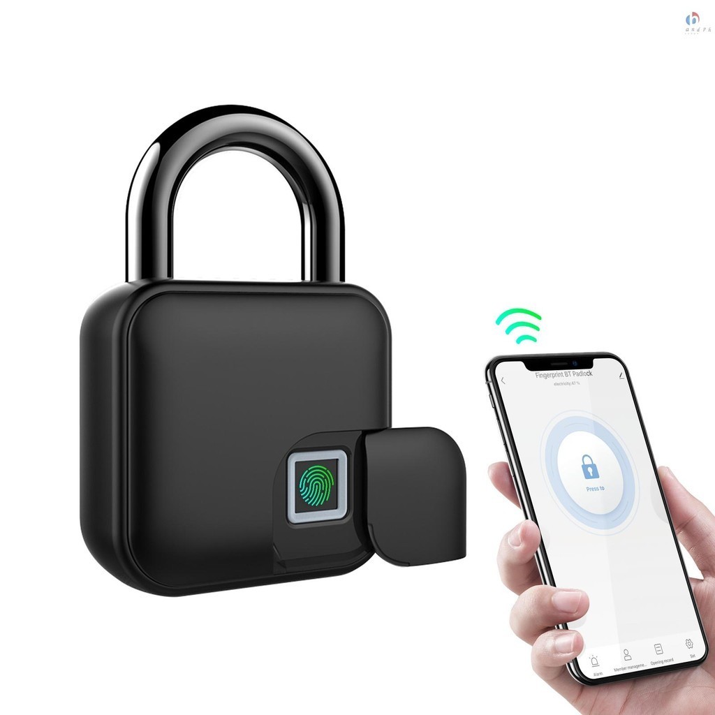 [Ready&COD] Smart Padlock Fingerprint & APP Unlocking 300mAh ...
