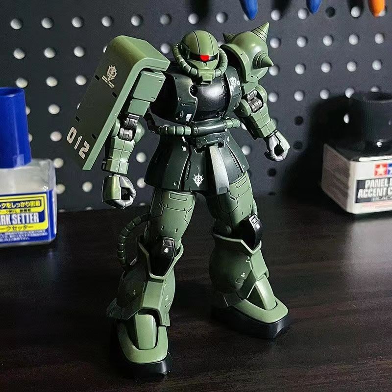 GOT Zaku HG 1/144 Gundam ZakuⅡ MS-06C Action Figure Model Assembly Toys ...