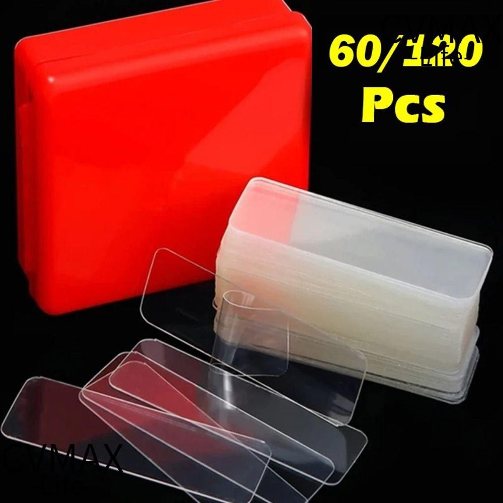 CMAX 60Pcs/120Pcs Double Sided Adhesive, Waterproof Reusable Wall ...