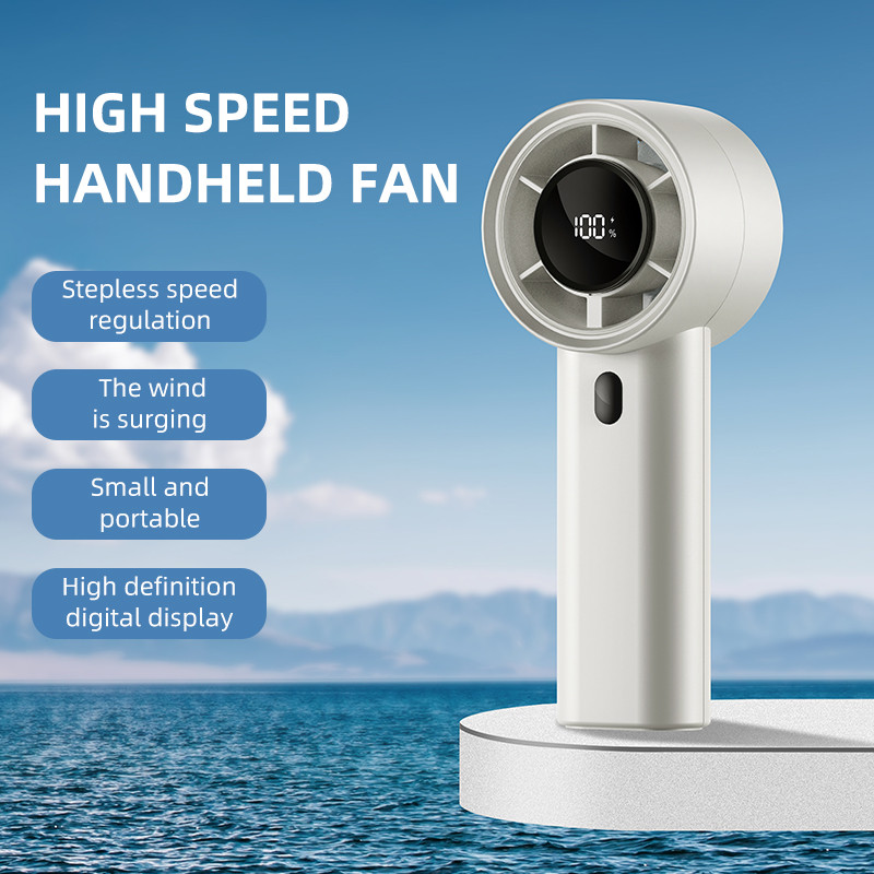 Mini Handheld Fan Turbine High Wind Force 100 Gear High Speed Fan ...