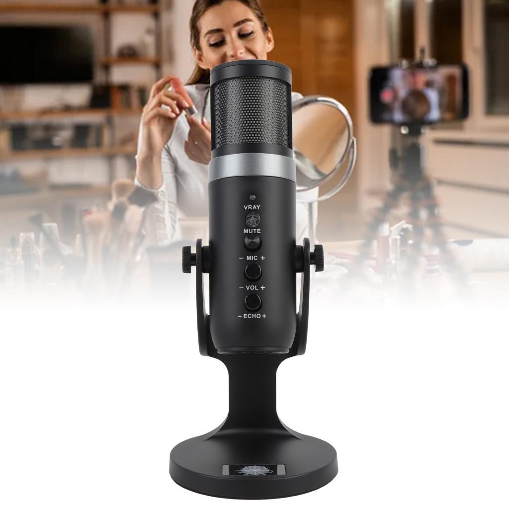 【2025 Ready&COD】USB PC Condenser Mic RGB Light Gaming Microphone for ...