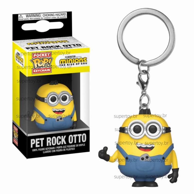 Funko Pop! Keychain: Minions: The Rise of Gru - Pet Rock Otto | Shopee ...