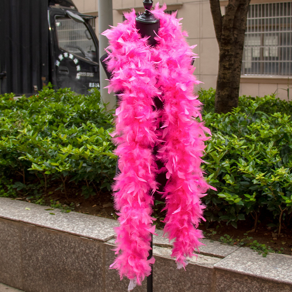2 Yards Fluffy Turkey Feathers Boa Shawl 40g to 90g Marabou Plumes ...