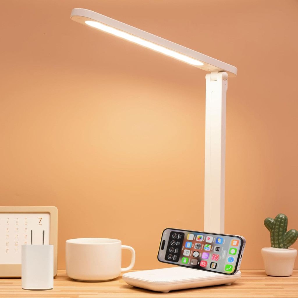 3 Levels Brightness LED Study Table Lamp For Bedroom Rechargeable ...