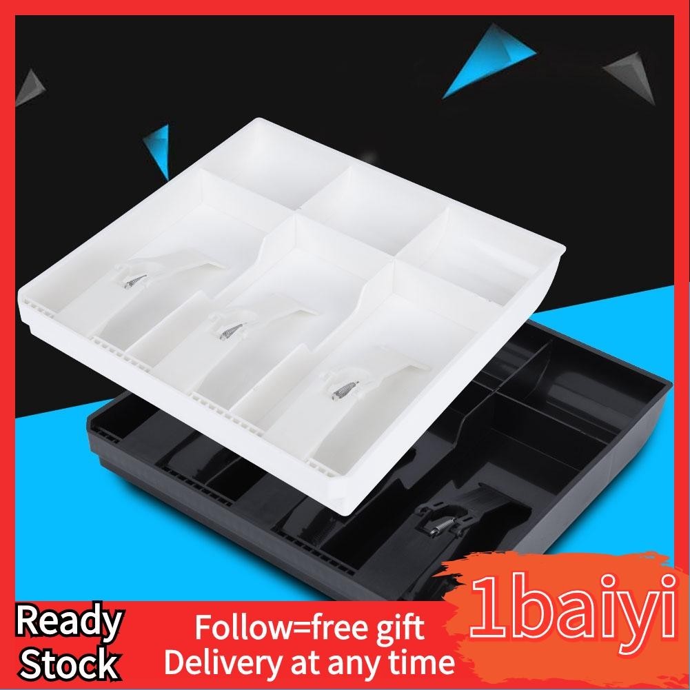 1baiyi Cash Drawer Register Insert Tray Replacement 3 Bills Coins Money ...