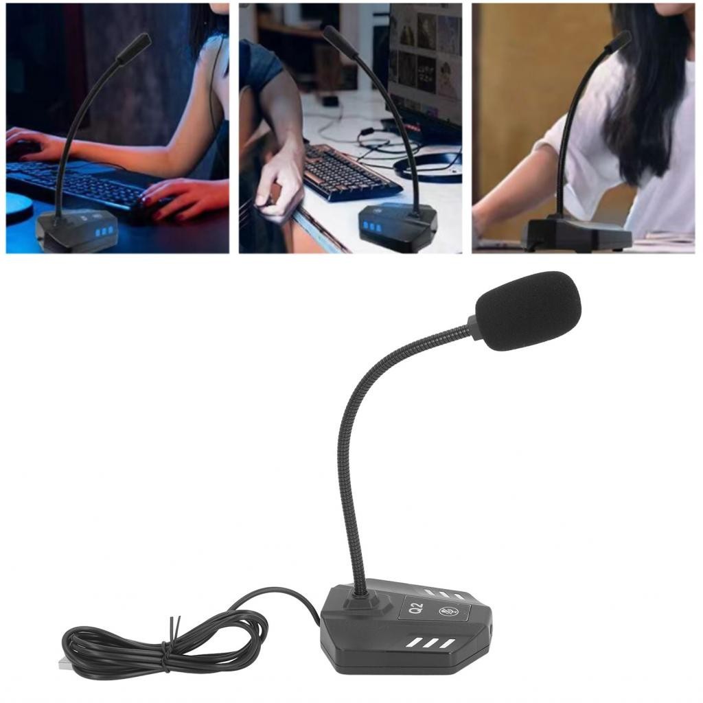 Bamaxis USB Computer Microphone Omnidirectional Noise Canceling Laptop ...