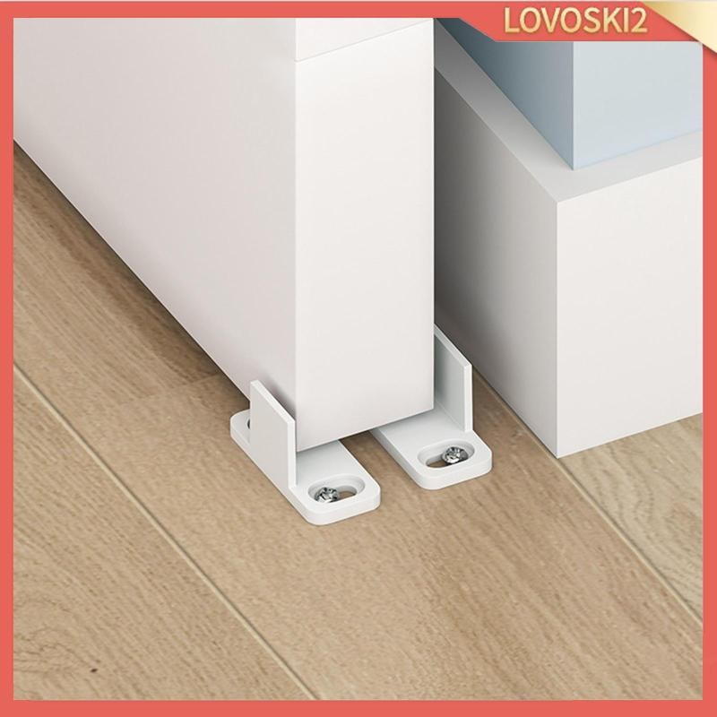 [Lovoski2] 2Pcs Adjustable Sliding Barn Guides Bottom Track Guide with ...