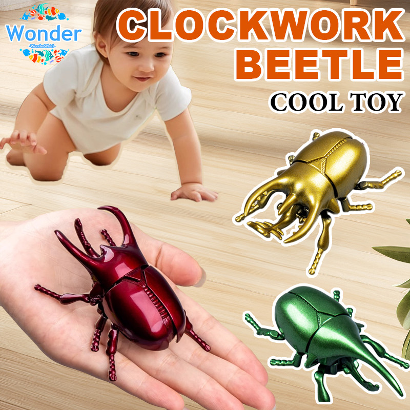 Moving Insect Toy Children's Simulated Beetle Model Wind-Up Movable ...