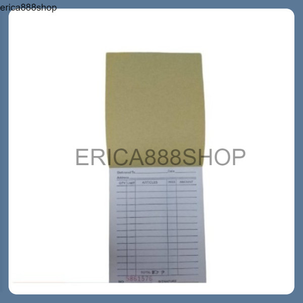 ERICA888shop Receipt Resibo With Carbon 2copy 3copy random | Shopee ...