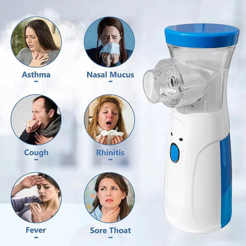 Portable Nebulizer Inhaler Ultrasonic Spray Nebulizer Machine for Kids ...
