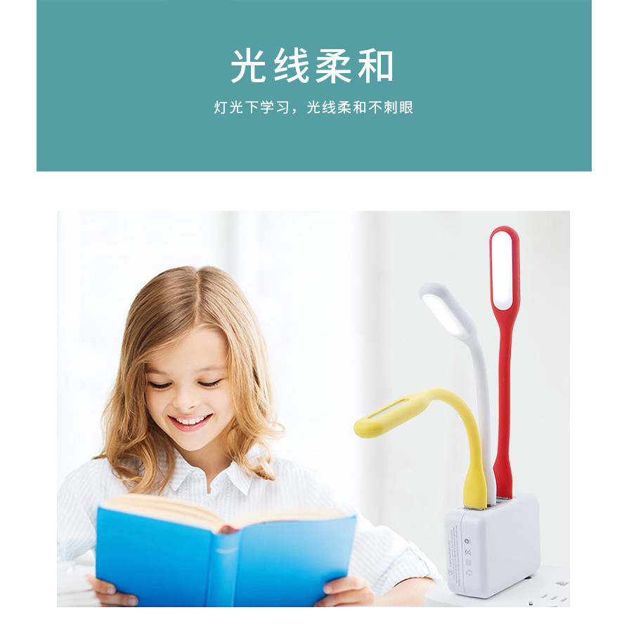 Portable LED Light Mini Portable USB Night Light Power Bank Power Bank ...