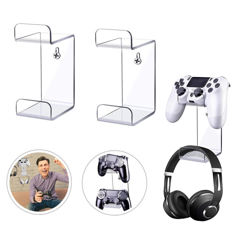 [READY STOCK] Acrylic Headphone Hanger Holder Wall Mount Headset Stand ...