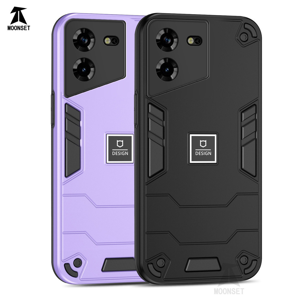 For Tecno POVA 5 Pro Case Armor Style Hard PC Back Soft TPU Edge ...