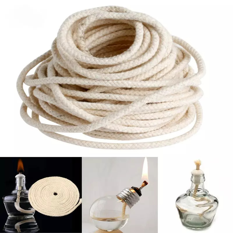 3Meters Long DIY Burner Alcohol Wick Rope Cotton Wick Round Cotton ...