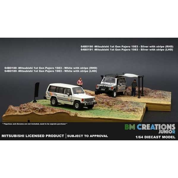 Bm 1/64 Mitsubishi Pajero 1983 Mitsubishi 1st Gen Pajero Alloy Car ...