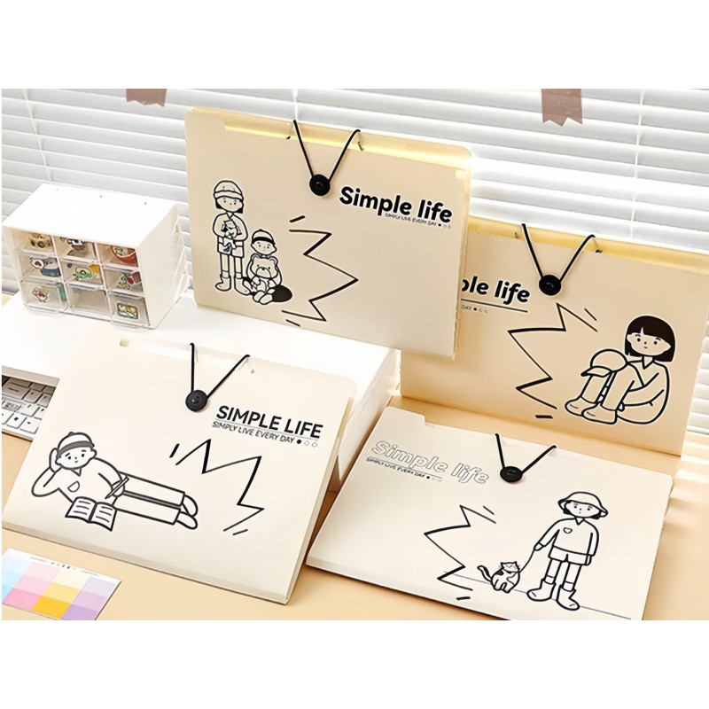 Document Bag with Many Compartments A4 Size 8-12 Waterproof ...