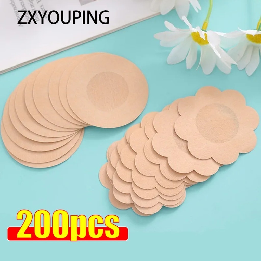 ZXYOUPING 20/200pcs Women Nipple Patch Breast Petals Invisible Nipple ...