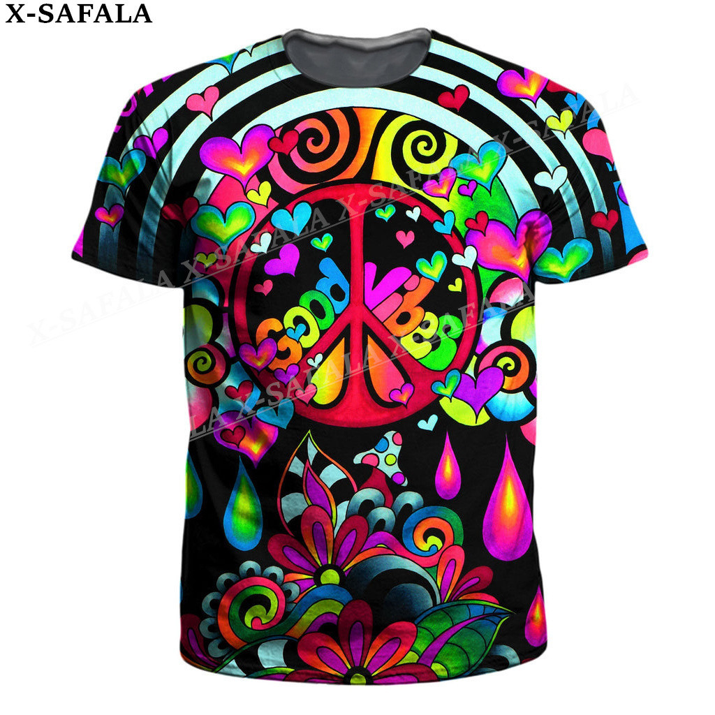 Trippy Psychedelic Mushroom Fungus Hippy 3D Printed Short Sleeve T ...