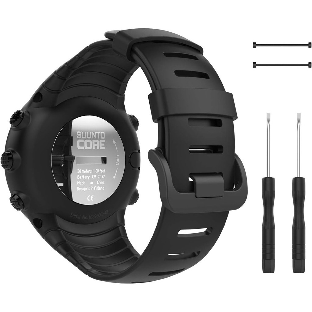 MOKO Suunto Core Watch Band Classic Replacement Soft Wrist Band Strap with  Metal Clasp for Suunto Core Smart Watch Fits (140mm-230mm)