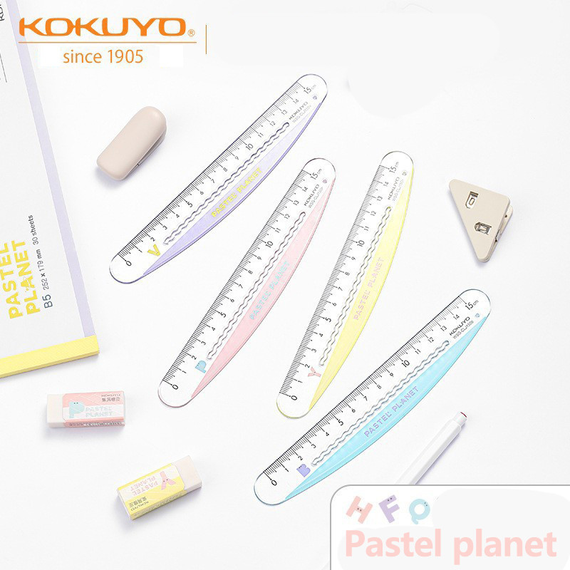 1PCS Kokuyo Bending Ruler Light Colored Planet Wave Creative Primary ...