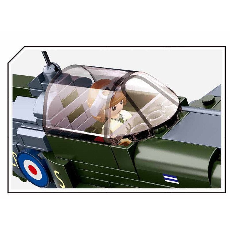 0712 290pcs Military Ww2 World War Ii Spitfire Fighter Aircraft Army ...