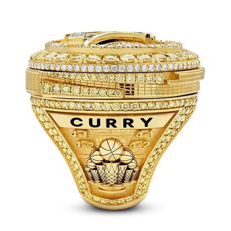 2022nba Golden State Warriors Curry Championship Ring/Rotating Men's ...