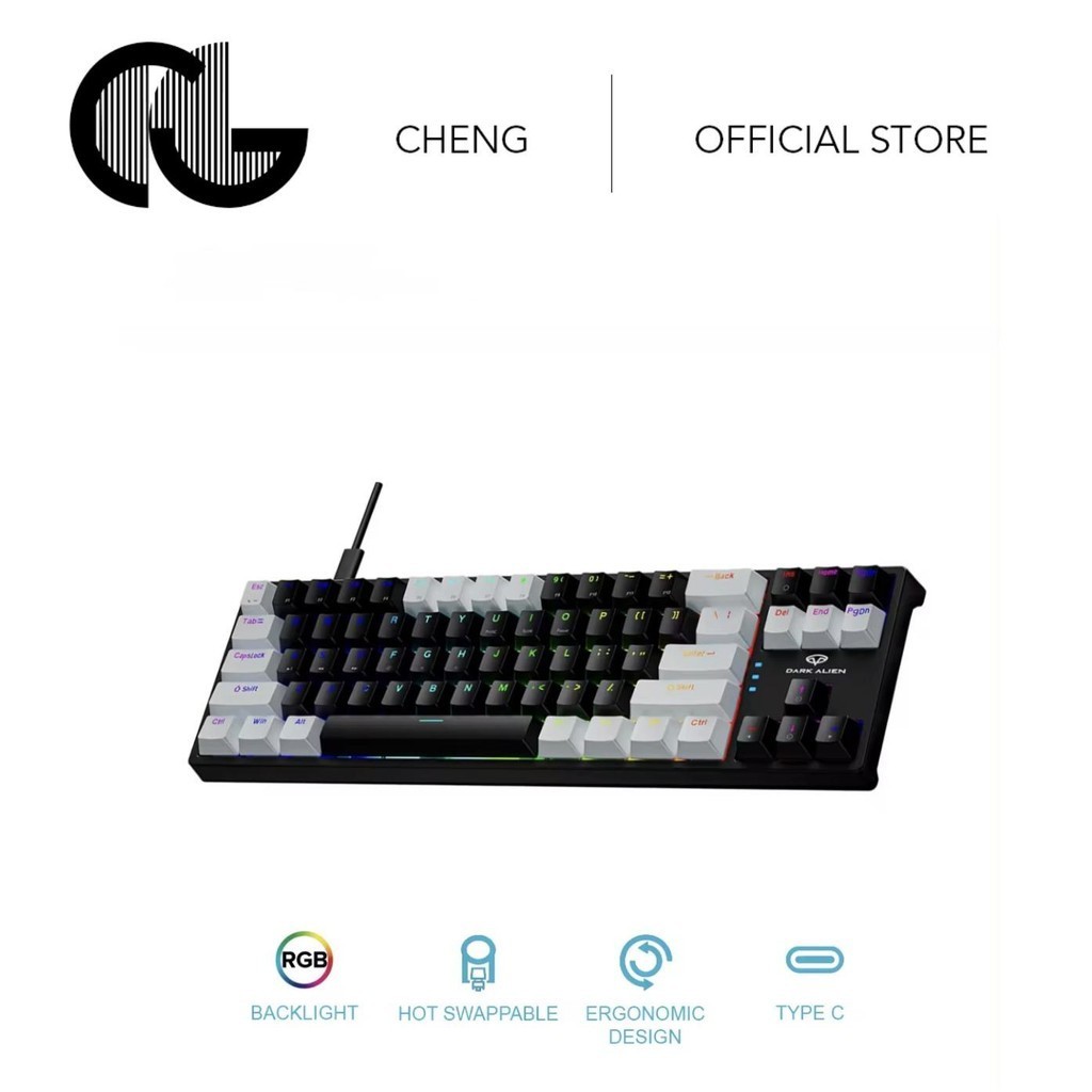 CG CHENG K710 Hot-Swappable Mechanical Keyboard 71 Keys Gamer Colorful ...