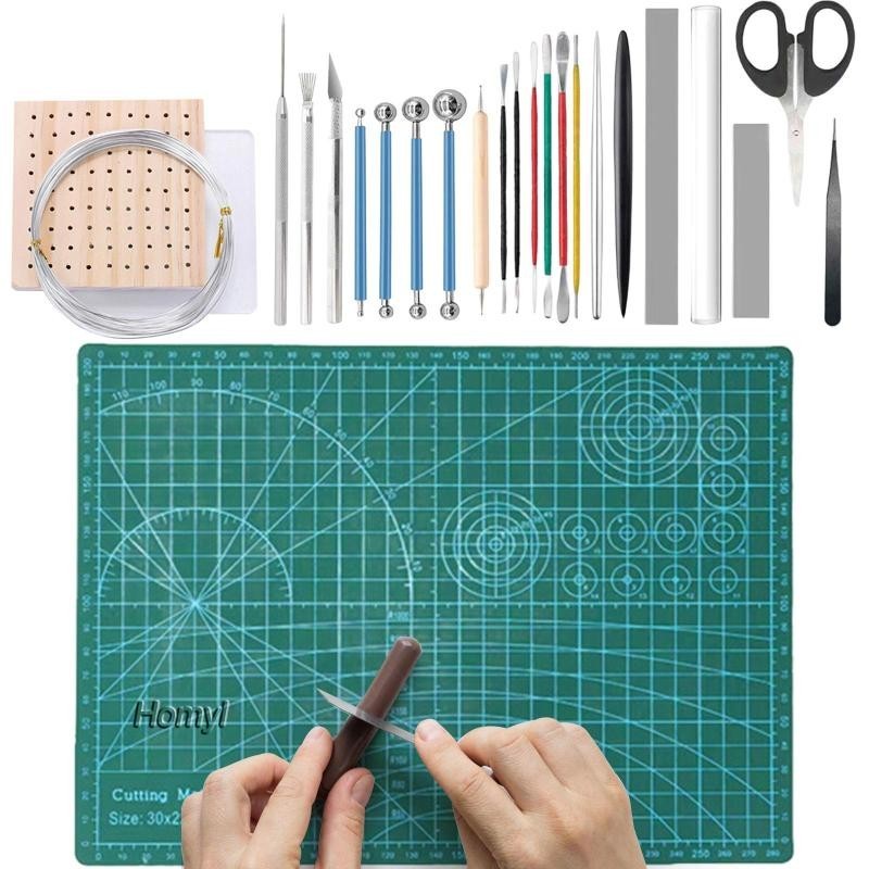 [Homyl] 25Pcs Clay Tools Set, Pottery Tools and Supplies, Tools for