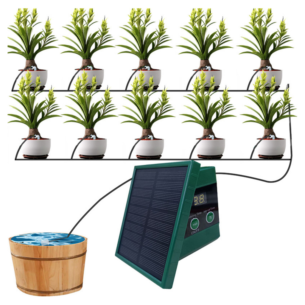 Flower Waterer Timed Watering Tool Smart Solar Drip Irrigation System