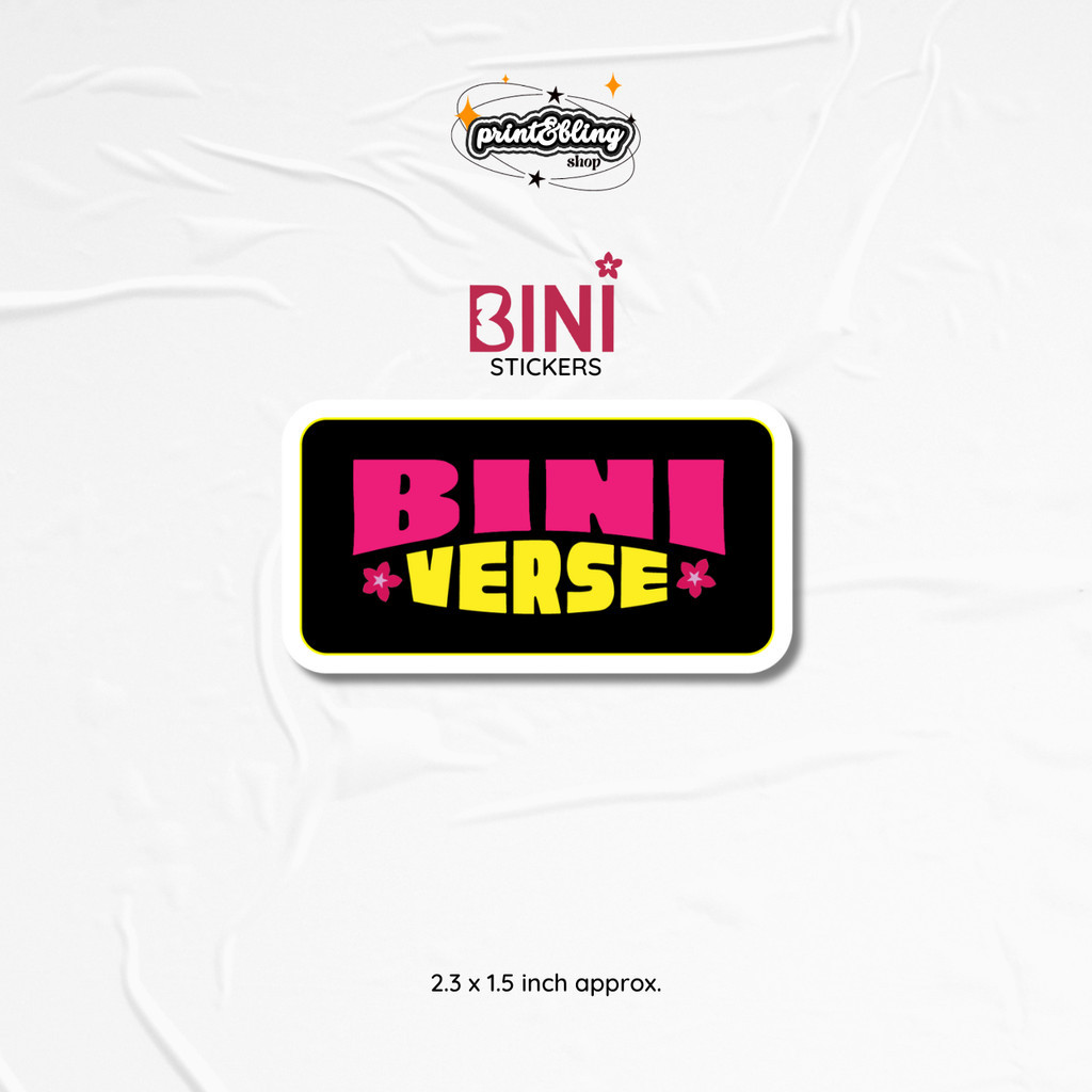 bini verse | bini stickers | Vinyl Matte Laminated Waterproof Stickers ...