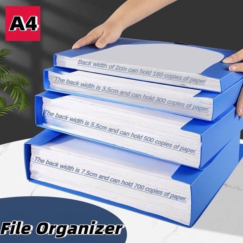 Long File Folder Box Organizer Document storage Box Document or ...