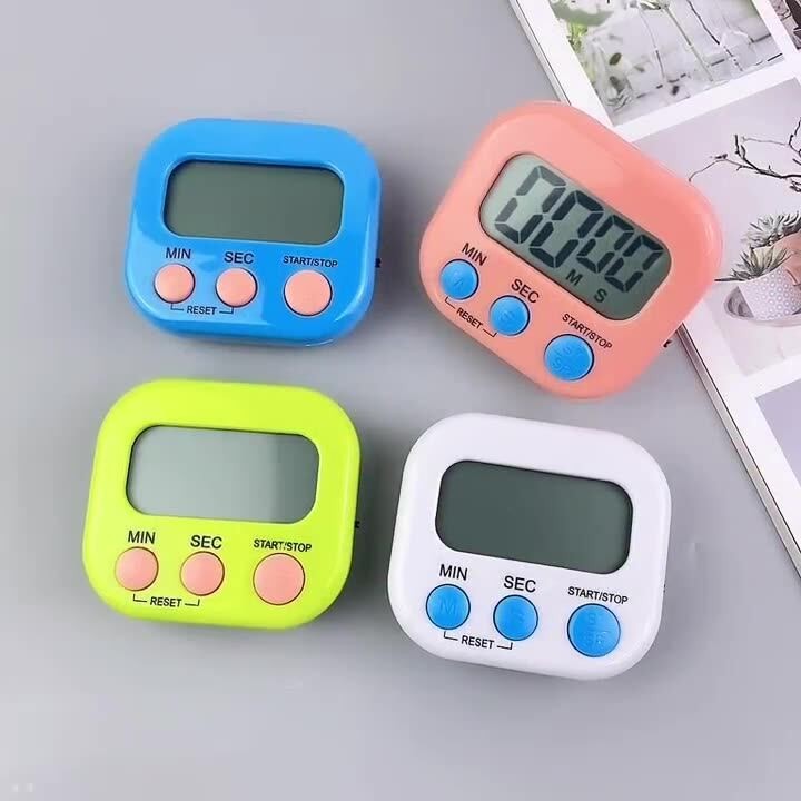 Kitchen Digital Timer Cooking Countdown Electronic Timer Stopwatch Mini ...