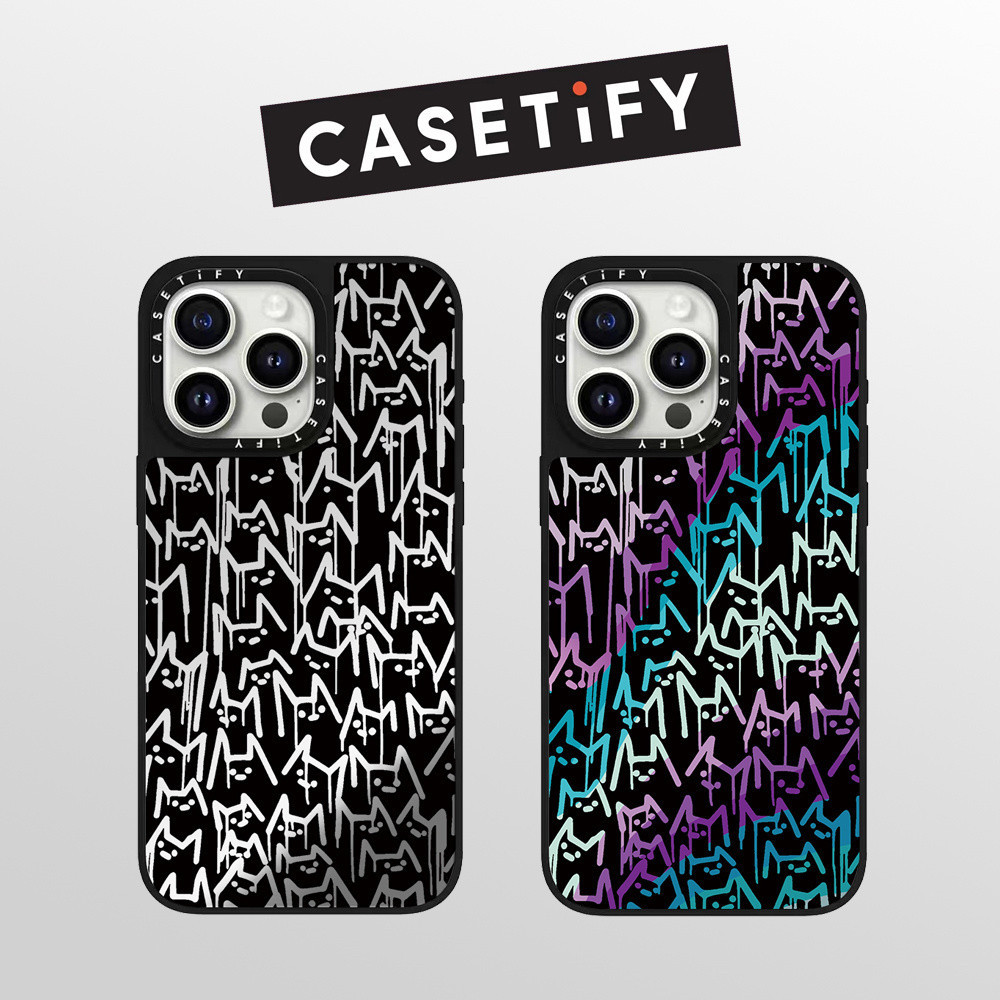 Drop proof CASETIFY Black phone case for iPhone 15 plus 15Pro 15promax