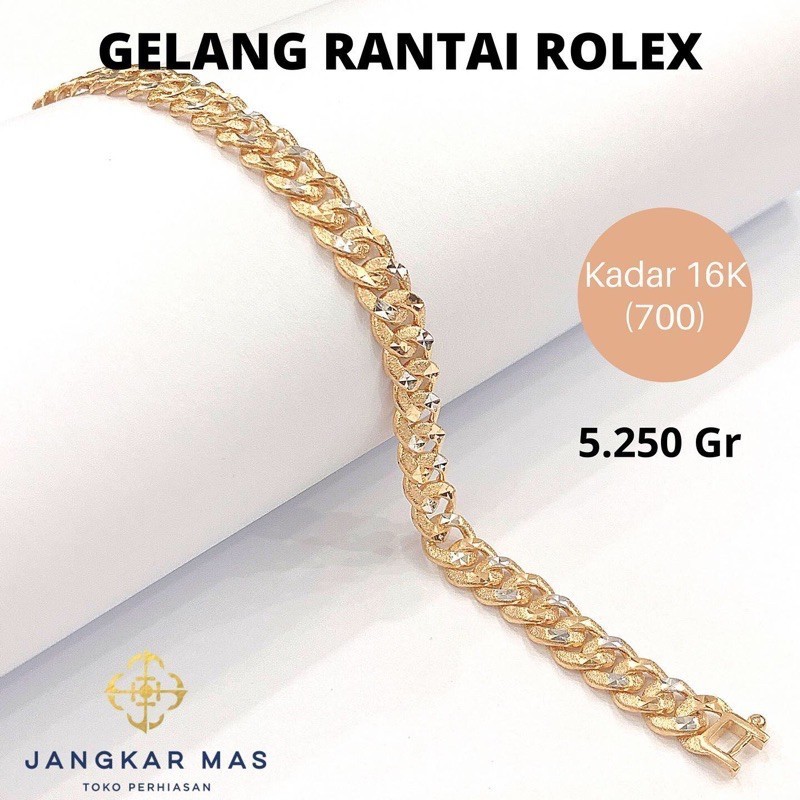 Rolex Chain Gold Bracelet 5.250 Gr | Shopee Philippines
