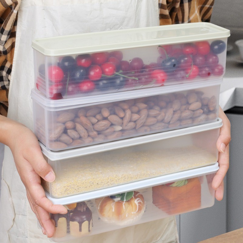 Plastic Rectangular Noodle Organizer Food Grade Kitchen Cereal Noodle ...