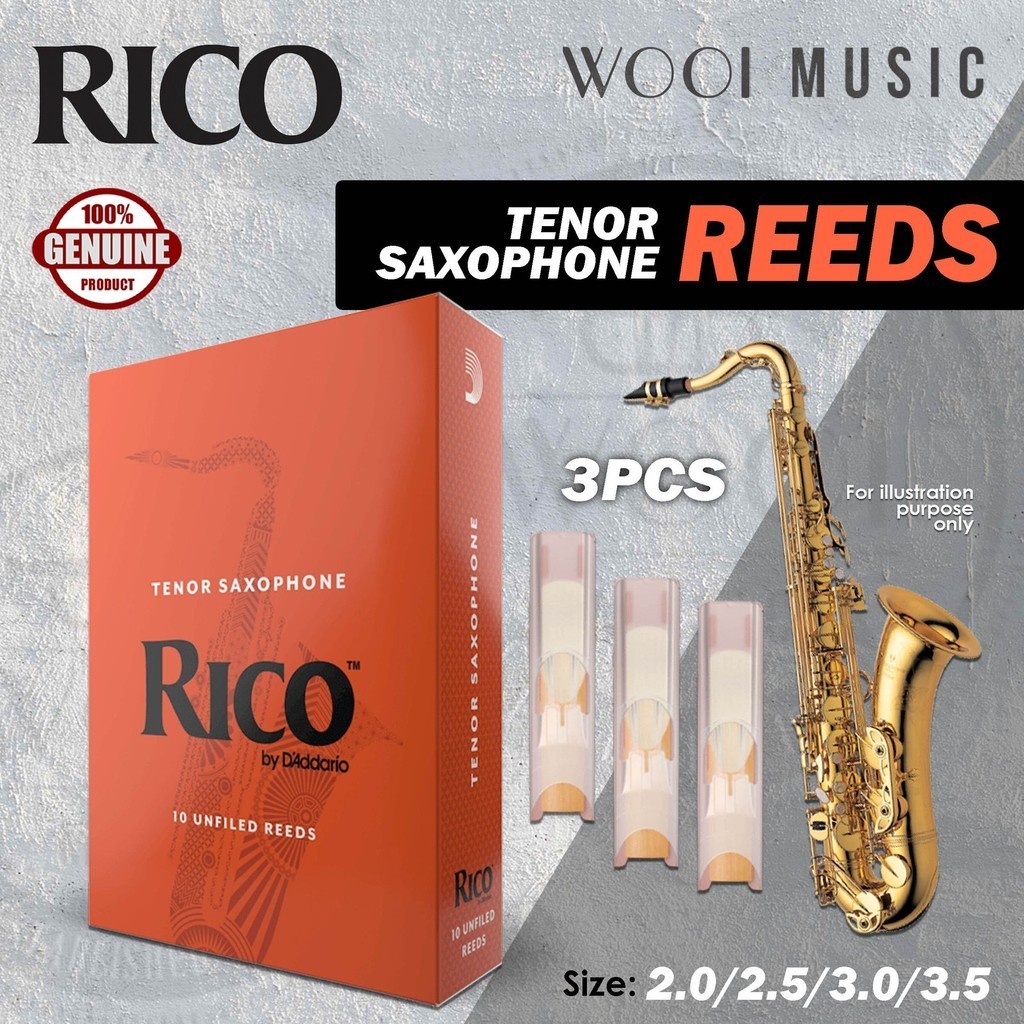 Rico By Daddario Tenor Saxophone Reeds / Tenor Sax Reeds | Shopee ...