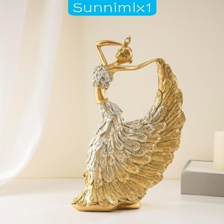 [sunnimix1] Dancer Figurine Female Statue Ornaments Crafts Dancing Girl 