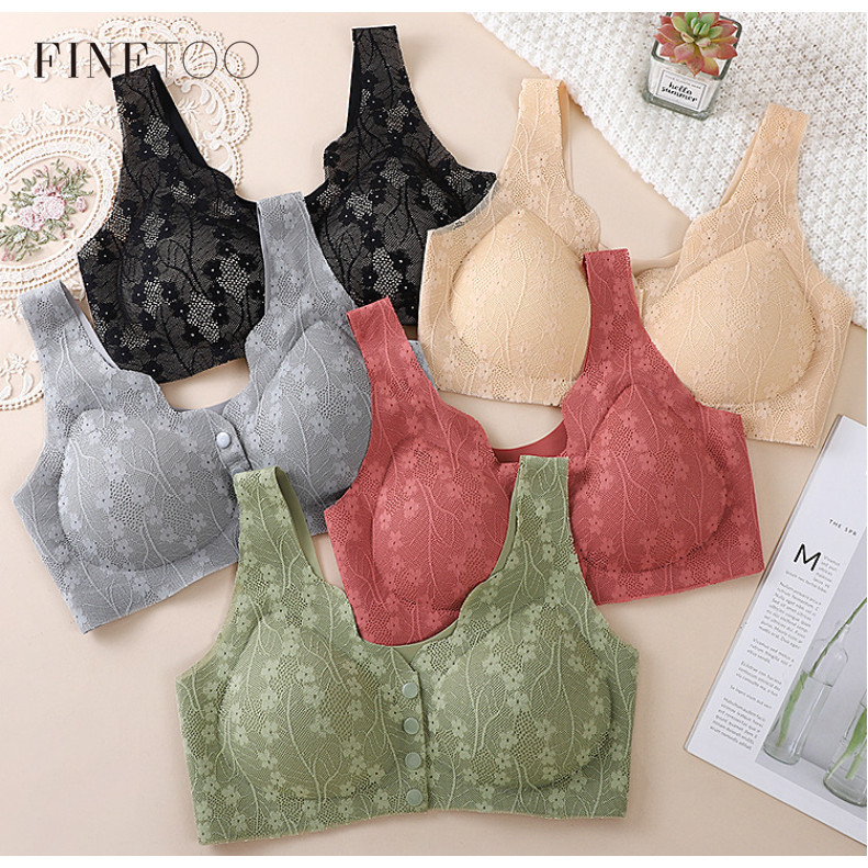 Front Button Bra Seamless Bra Ultra Light Breathable Push Up Plus Size Bra for Women