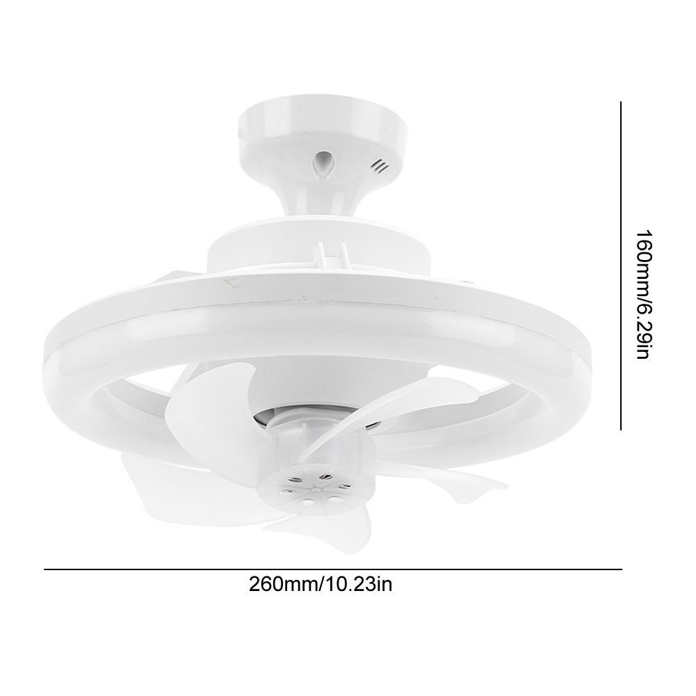 Modern Ceiling Fans with Light RGB/3 Colors Dimmable Low Profile