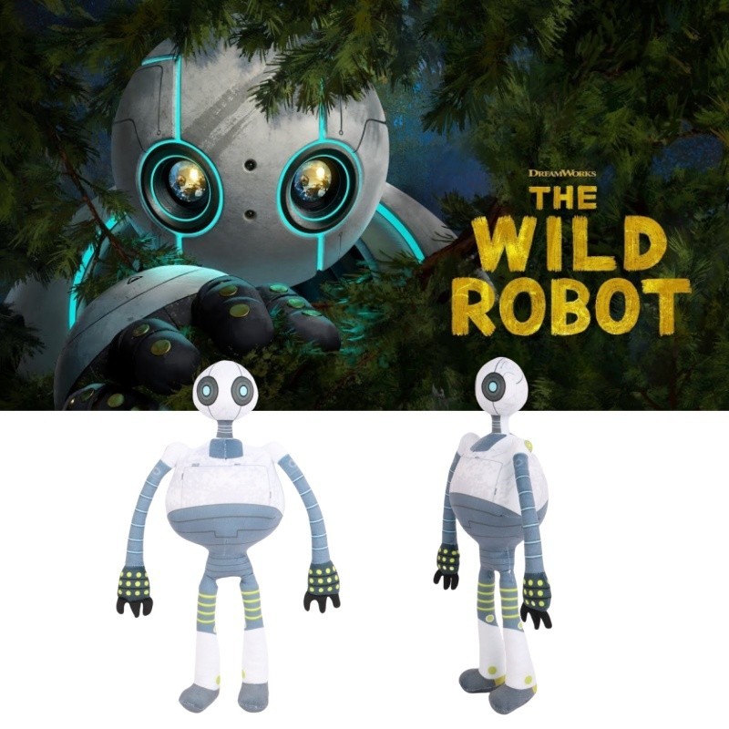 The Wild Robot Roz Plush Toy High-Quality Soft Stuffed Doll Adorable ...
