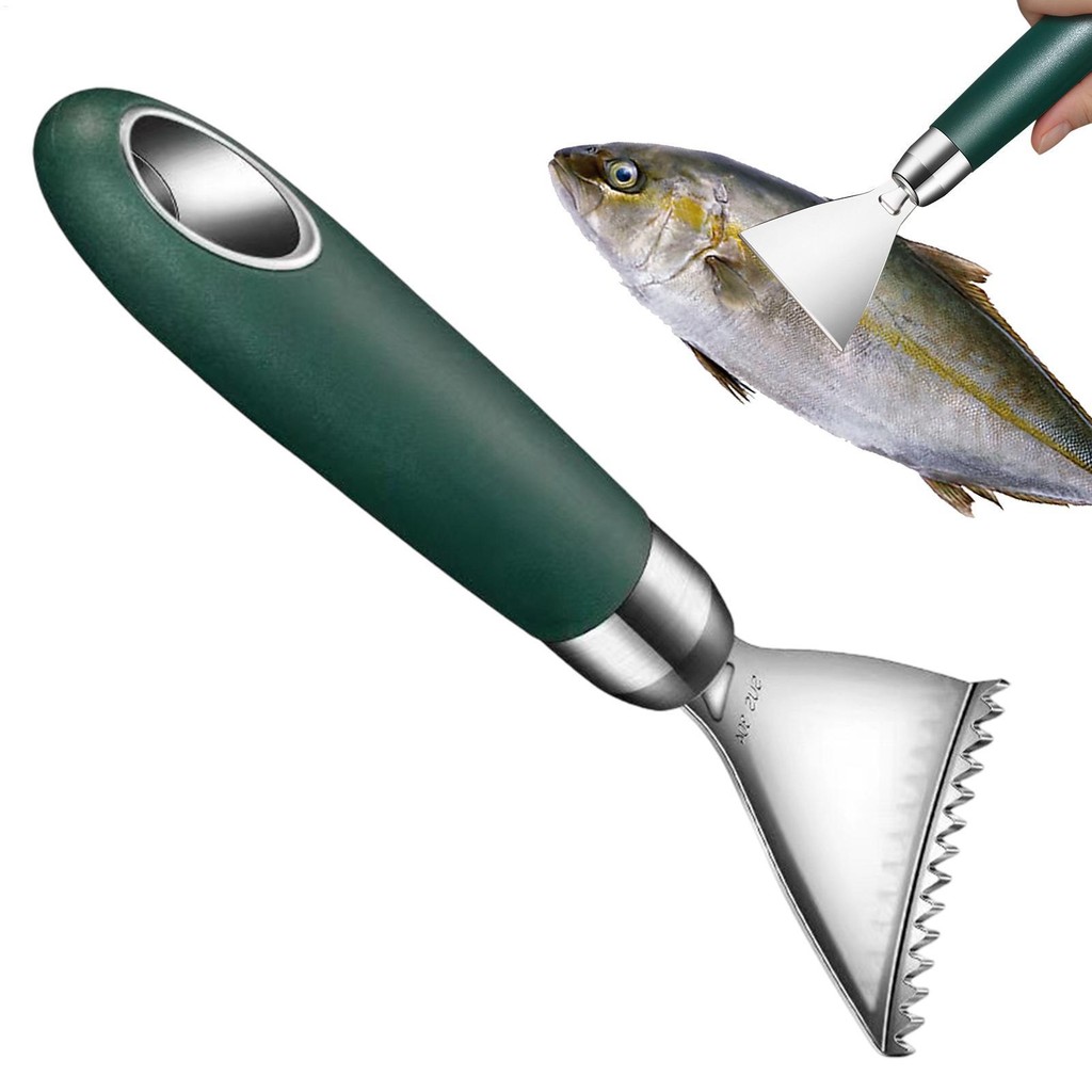 Stainless Steel Fish Scale Cleaner Remover Scaler Descaler Home ...
