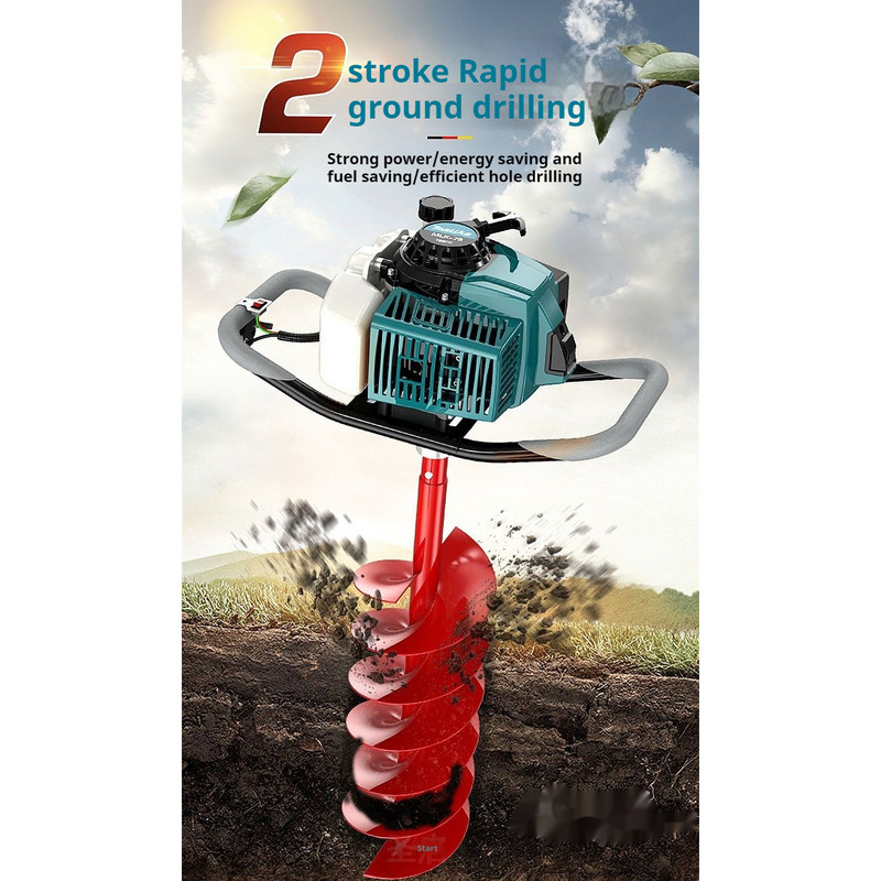 highly gasoline drilling machine,tree planting machine, pile driver ...