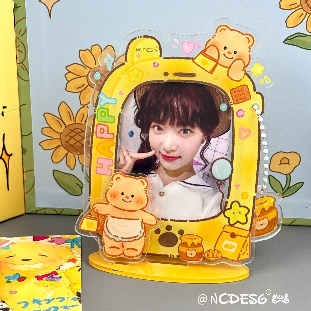 Butter Bear Photo Frame 3 Inch Polaroid Acrylic Frame Photocard Holder ...