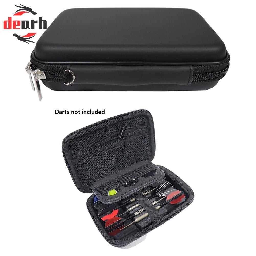 Portable EVA Dart Case - Organizer For 6 Darts With Shafts, Flights, Tips, Hand Strap