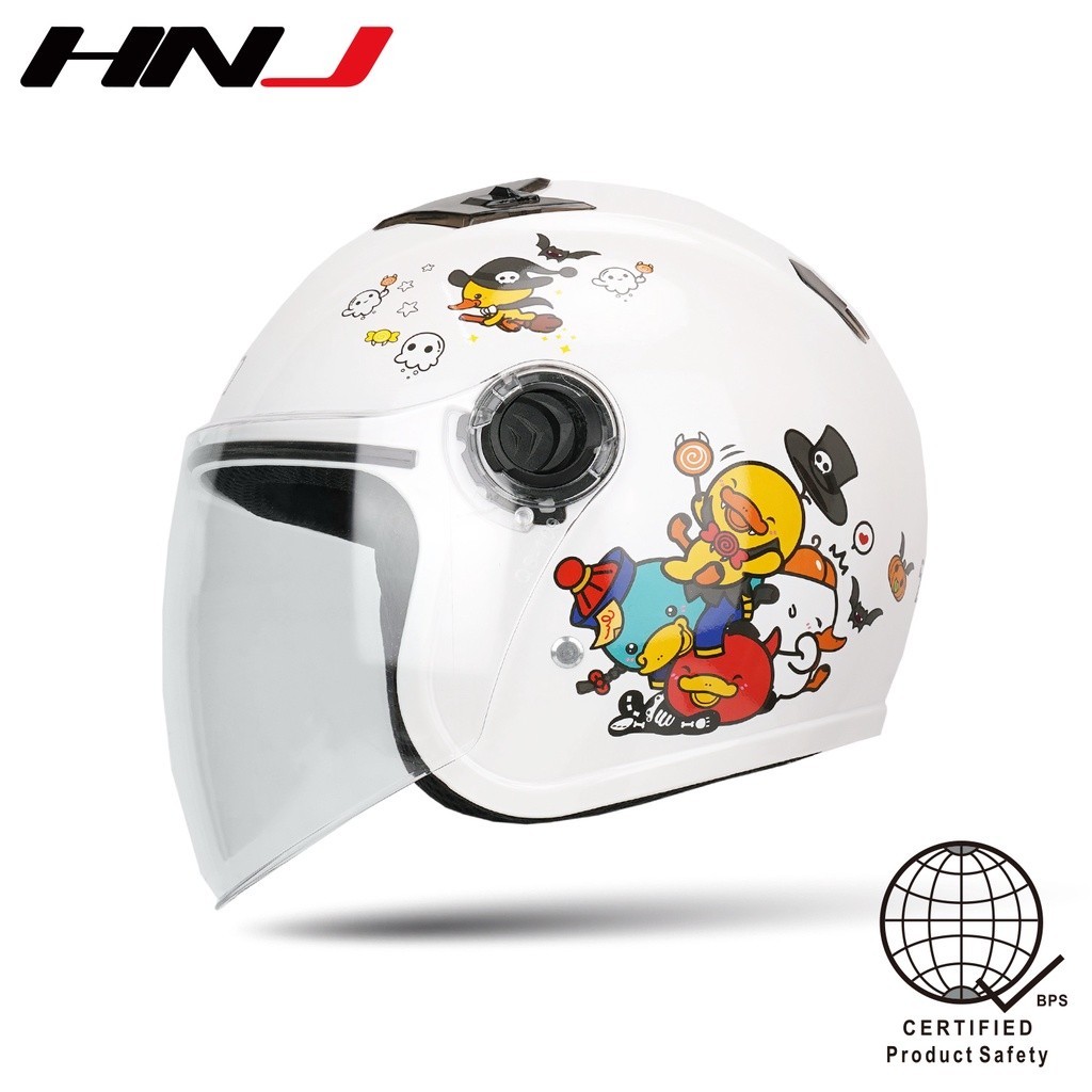 HNJ TITAN 723 KIDS Helmet half face motorcycle helmet for girls and boys  With icc Original Cartoon
