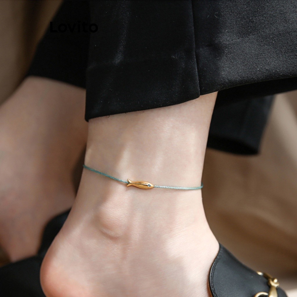 Lovito Women Casual Plain Metal Anklet Lfa Shopee Philippines