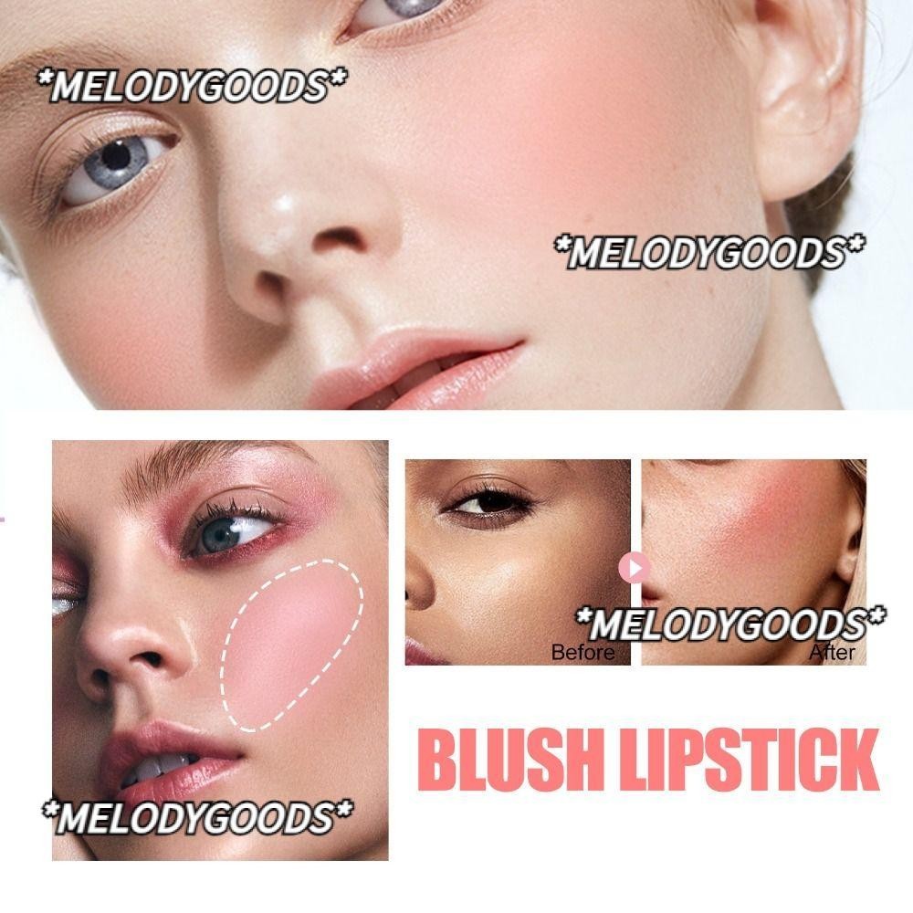 MELODG Blush Stick, Smooth Natural Long Lasting Cheek Blusher, Portable ...